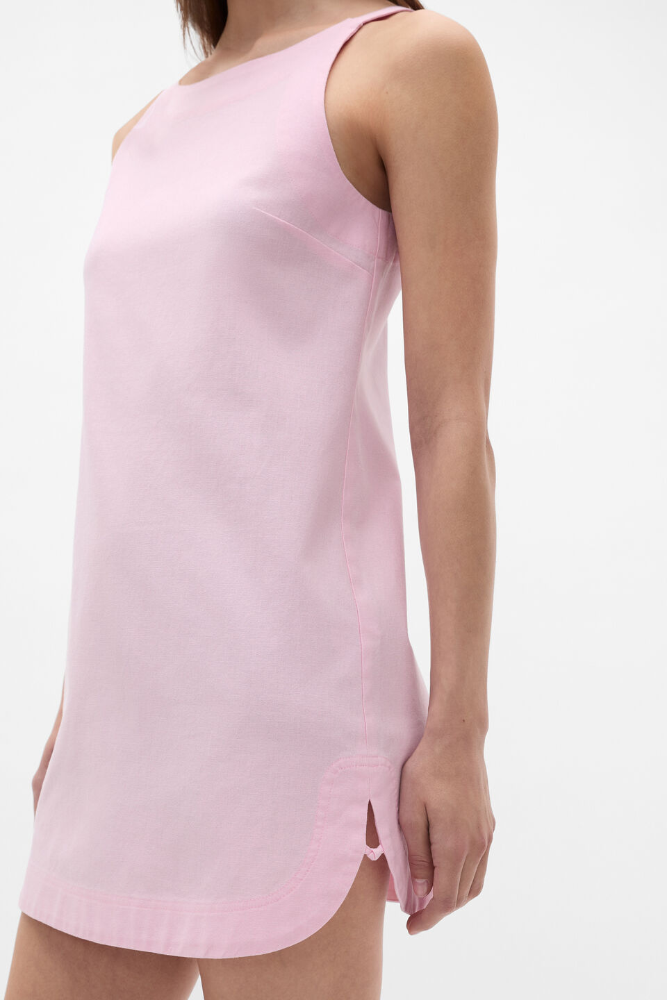 Knot Detail Mini Dress  Petal Pink