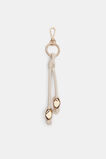 Bead Knot Keyring  Stone  hi-res
