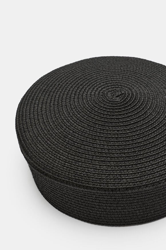 Pillbox Hat  Black  hi-res