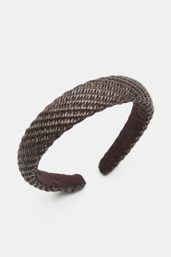Woven Alice Headband  Dark Espresso  hi-res