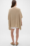 Open Weave Poncho  Warm Sand  hi-res