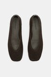 Zimi Crochet Ballet Flat  Dark Espresso  hi-res