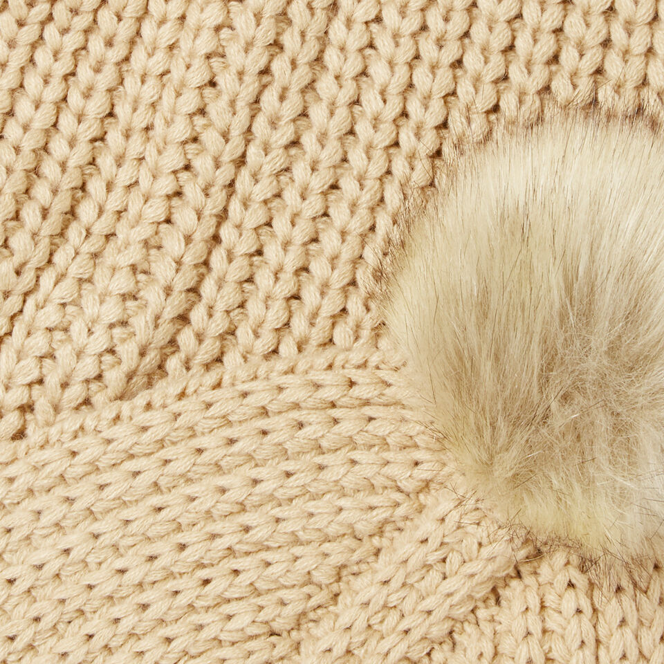 Pom Pom Trim Scarf  