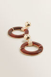 Resin Circle Earrings    hi-res