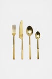 Atlas Cutlery Set of 16  Gold  hi-res