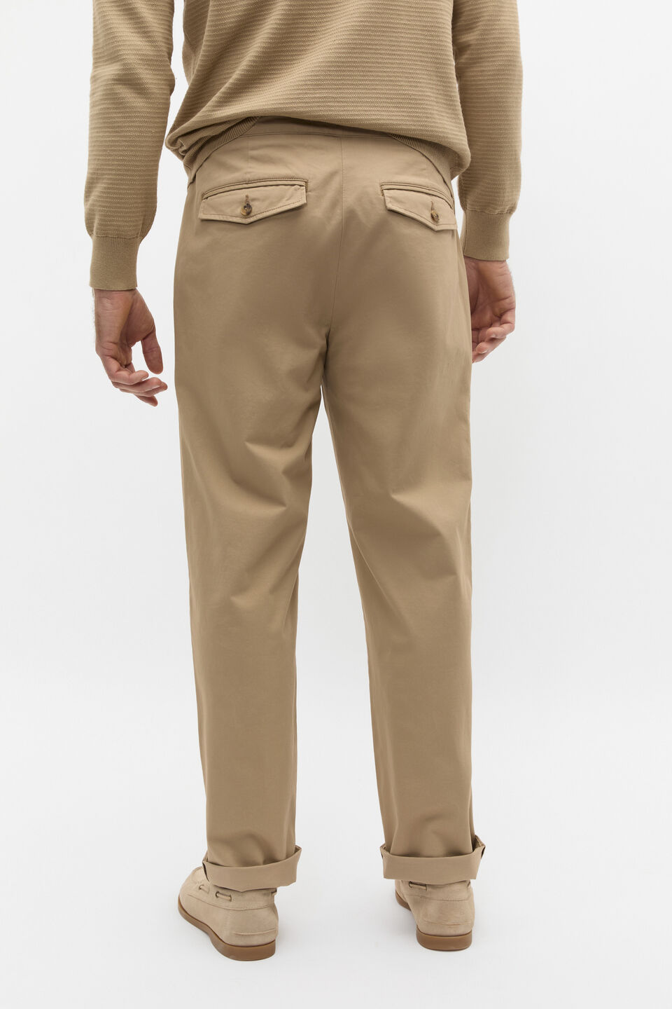 Side Tab Trouser  Biscotti