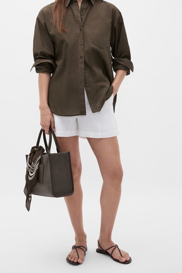 Structured Woven Mini Tote  Dark Espresso  hi-res