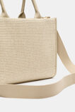 Structured Woven Mini Tote  Warm Sand  hi-res