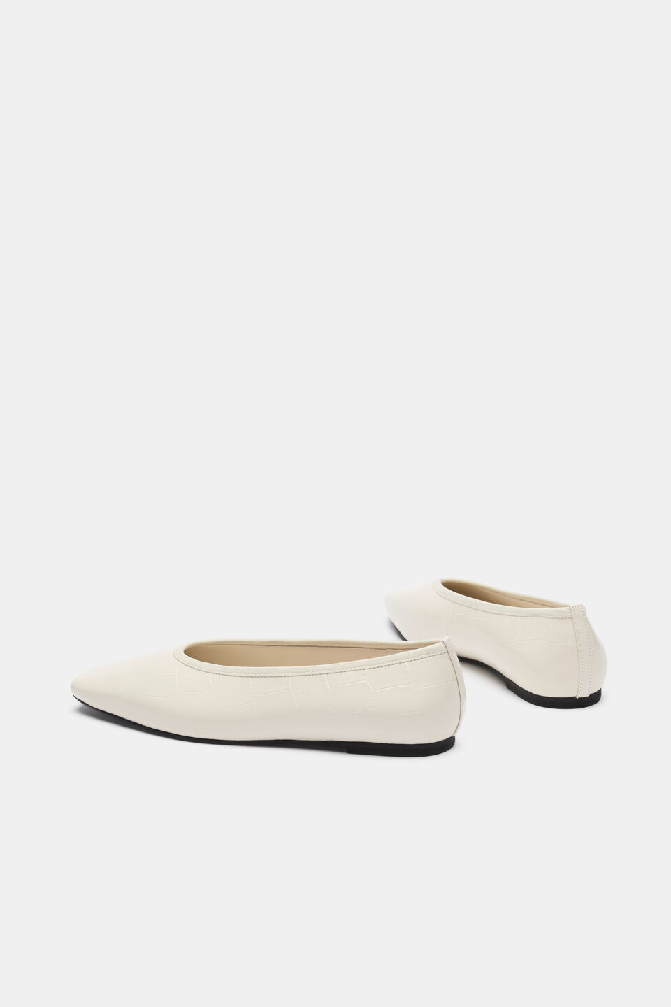 Jordan Square Toe Ballet  Cream Croc