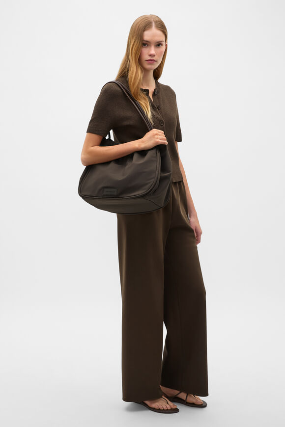 Ruched Essential Tech Tote  Dark Espresso  hi-res