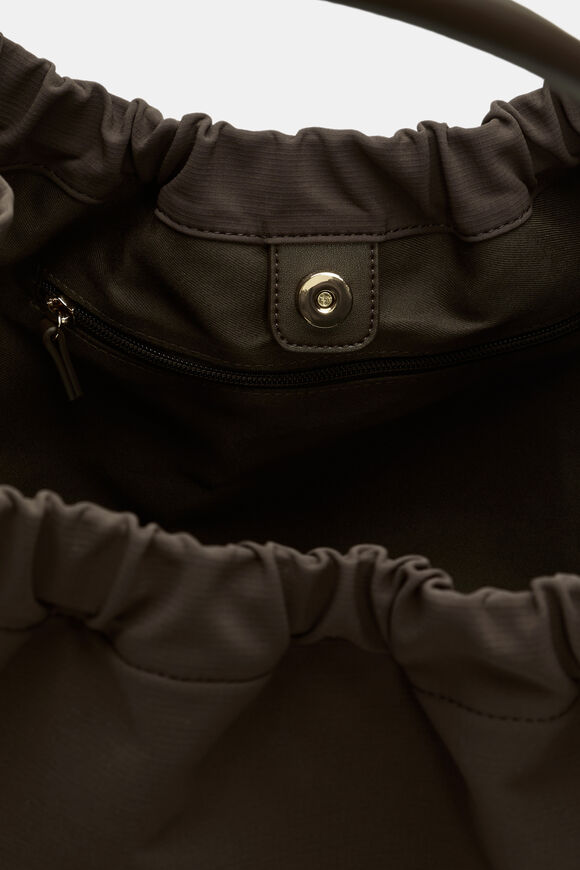 Ruched Essential Tech Tote  Dark Espresso  hi-res