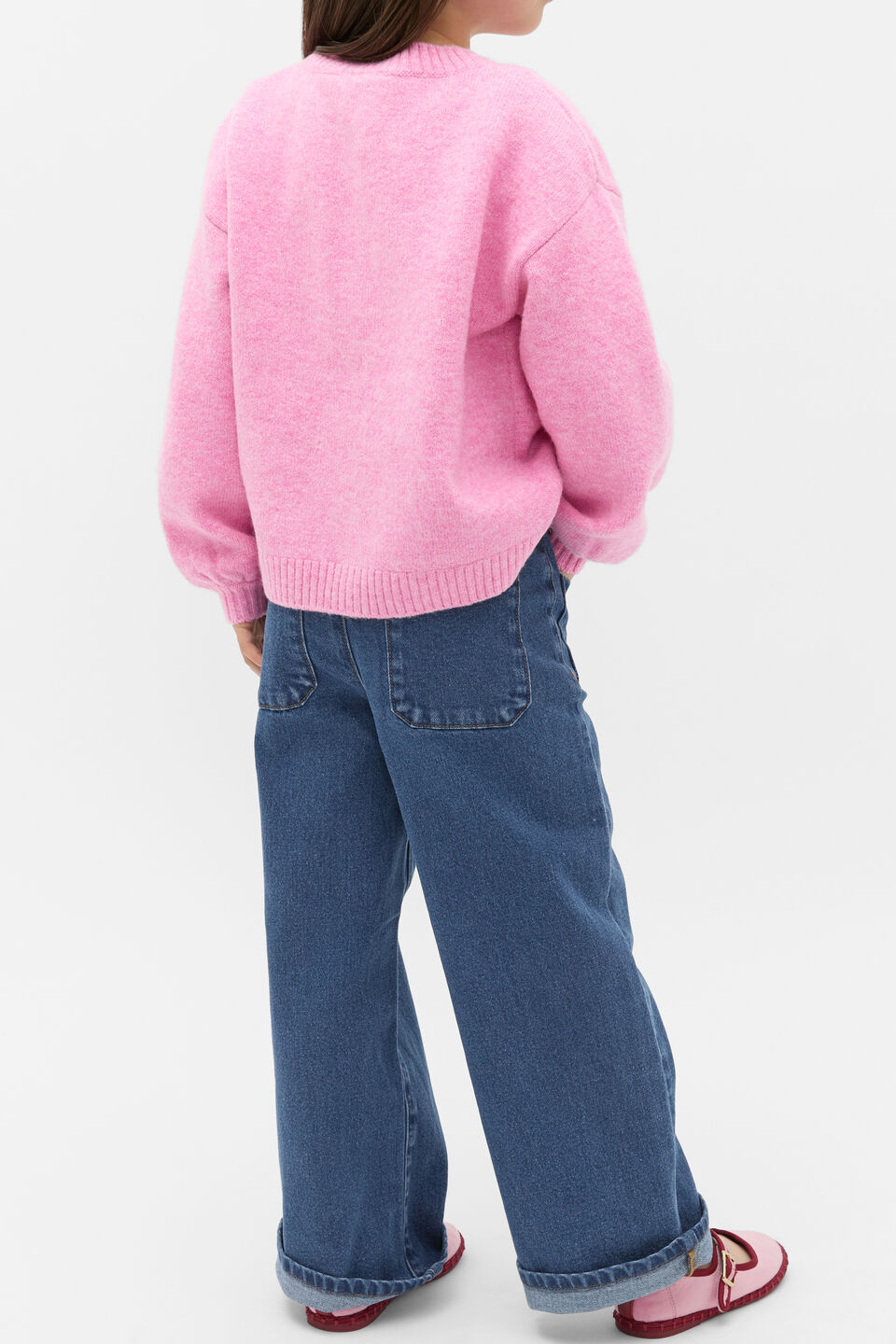 Fluffy Knit Cardigan  Candy Pink