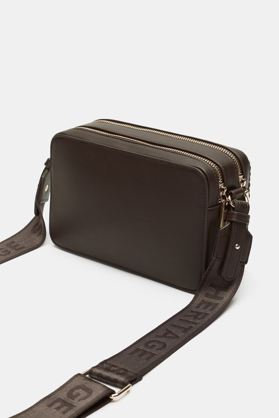 Textured Camera Bag  Dark Espresso