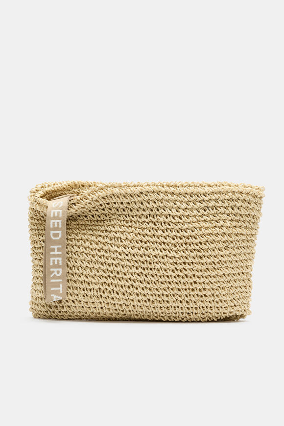 Logo Woven Pouch  Warm Sand  hi-res