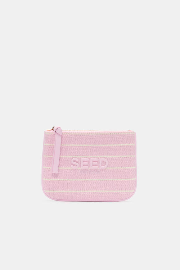 Seed Mini Pouch  Petal Pink Stripe  hi-res