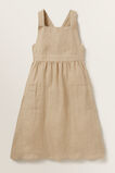 Linen Pocket Pinafore Dress    hi-res
