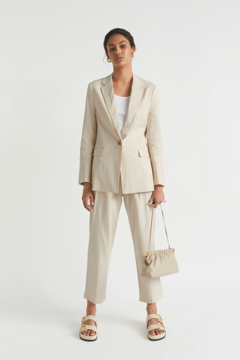 Manstyle Pleat Front Pant  Magnolia