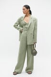 Linen Balconette Top  Pale Olive  hi-res