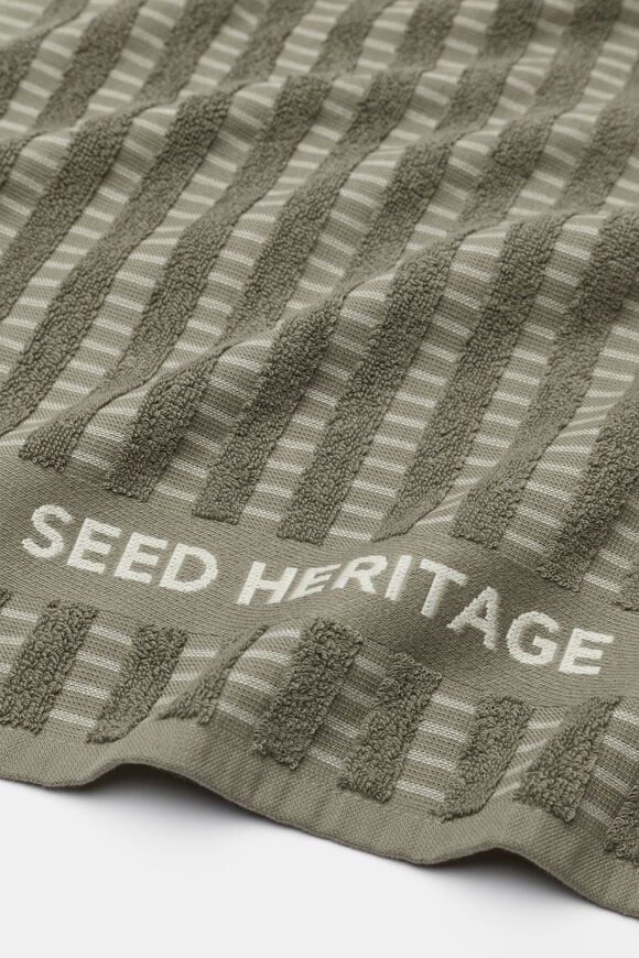 Textured Tea Towel  Caper Green  hi-res