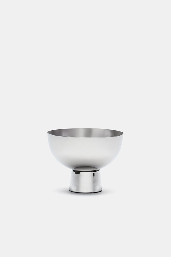 Noa Footed Bowl Small  Silver  hi-res