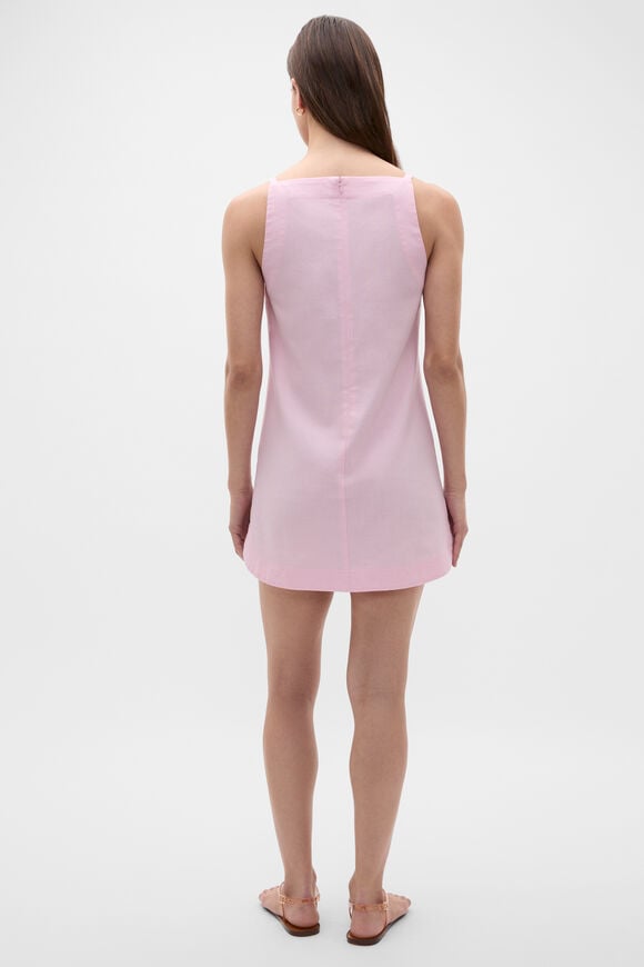 Knot Detail Mini Dress  Petal Pink  hi-res