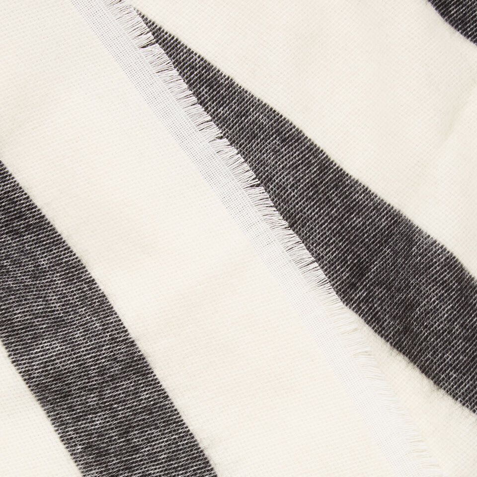 Wide Stripe Scarf  