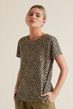 Linen Printed Tee    hi-res