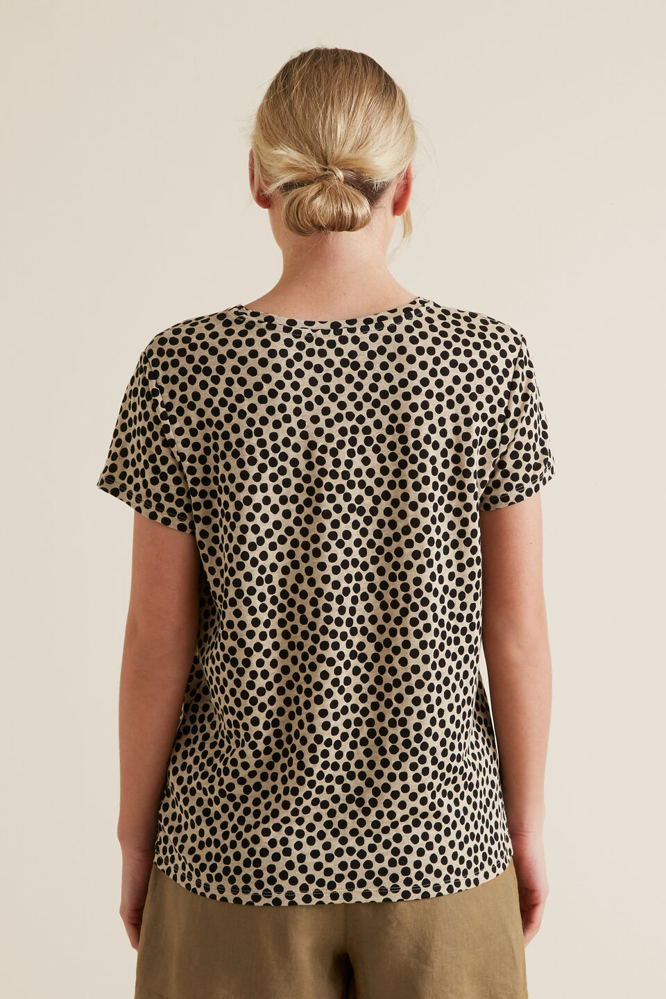 Linen Printed Tee  