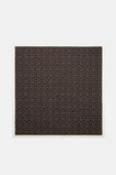 Large Scale Printed Headscarf  Dark Espresso Spot  hi-res