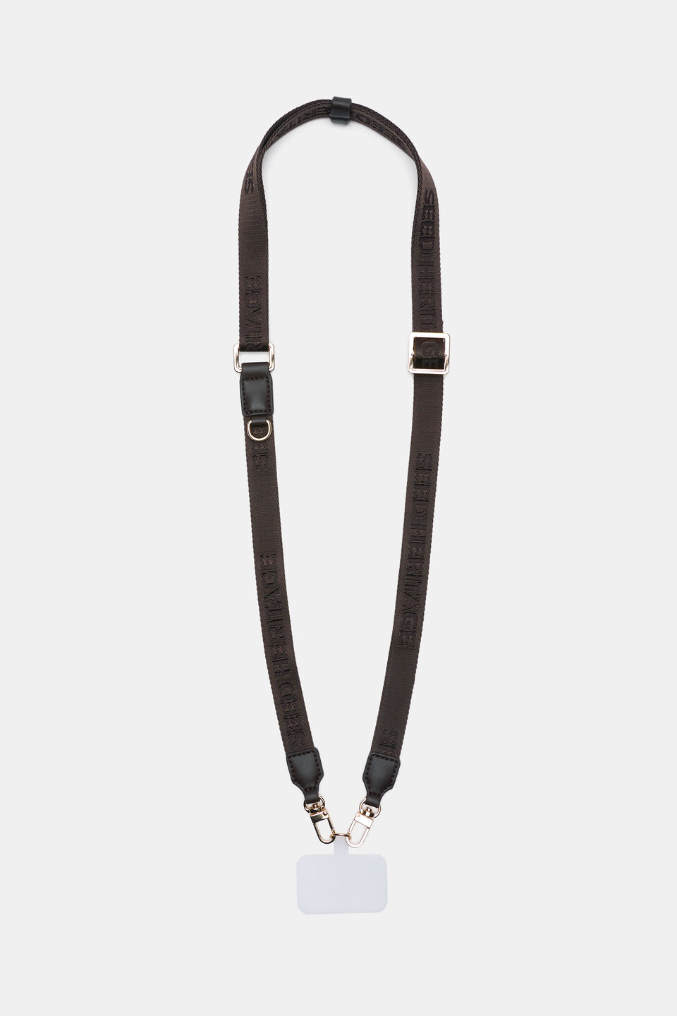 Seed Logo Phone Strap  Dark Espresso