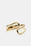 Cut Out Crossover Cuff  Gold  hi-res