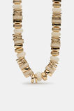Statement Molten Bead Necklace  Gold  hi-res