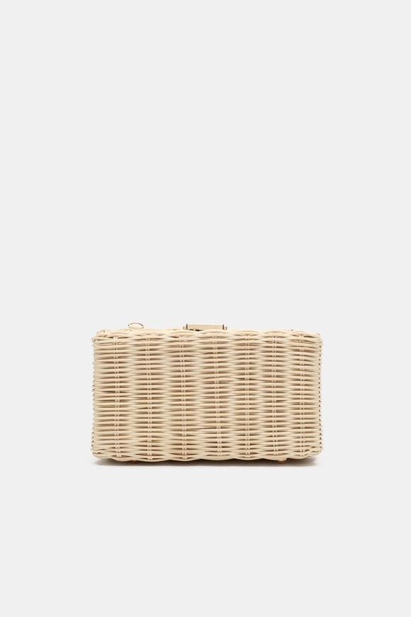 Rattan Box Clutch  Natural  hi-res
