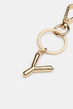 Gold Initial Keyring  Y  hi-res