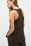 Satin Back Longline Tank  Dark Espresso  hi-res