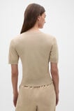 Sheer Knit Tee  Warm Sand  hi-res