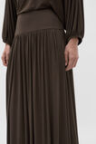 Fine Knit Bubble Midi Skirt  Dark Espresso  hi-res