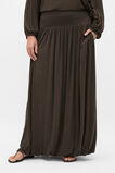 Fine Knit Bubble Midi Skirt  Dark Espresso  hi-res