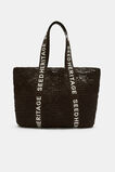 Logo Woven Tote  Dark Espresso  hi-res