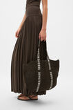 Logo Woven Tote  Dark Espresso  hi-res