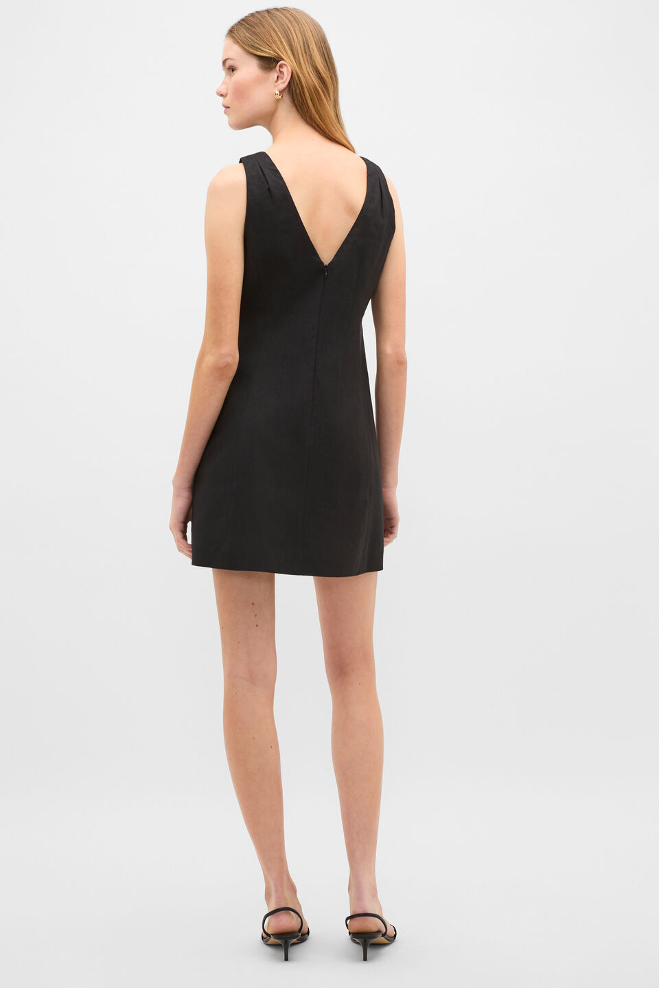 Structured Mini Dress  Black
