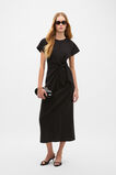 Tie Waist Midi Dress  Black  hi-res