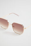 Bridget Metal Sunglasses  Gold  hi-res