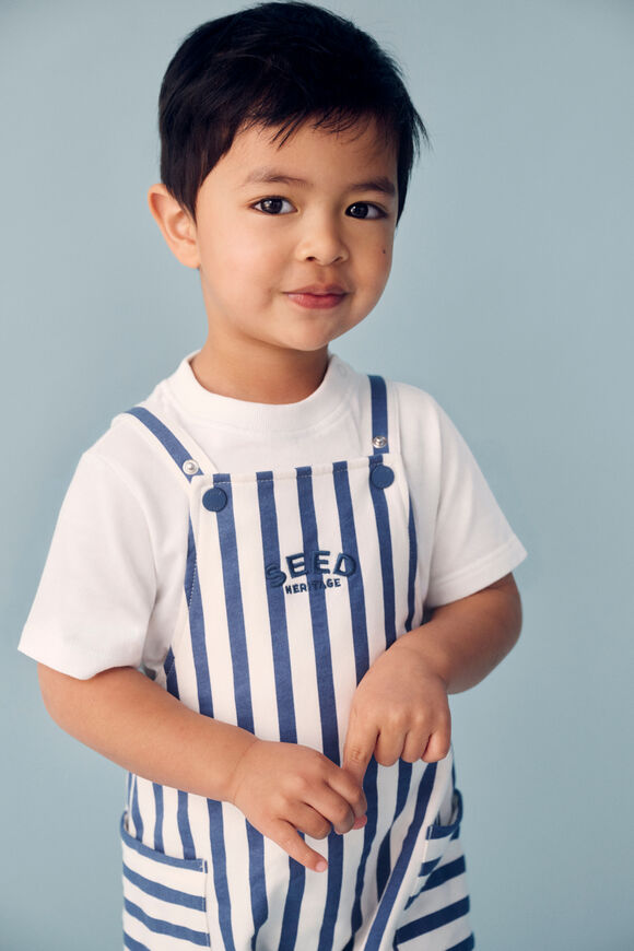 Core Stripe Overall  Washed Navy  hi-res