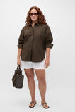 Lightweight Cotton Classic Shirt  Dark Espresso  hi-res