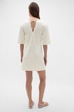 Jersey Tie Back Mini Dress  Coconut Cream  hi-res