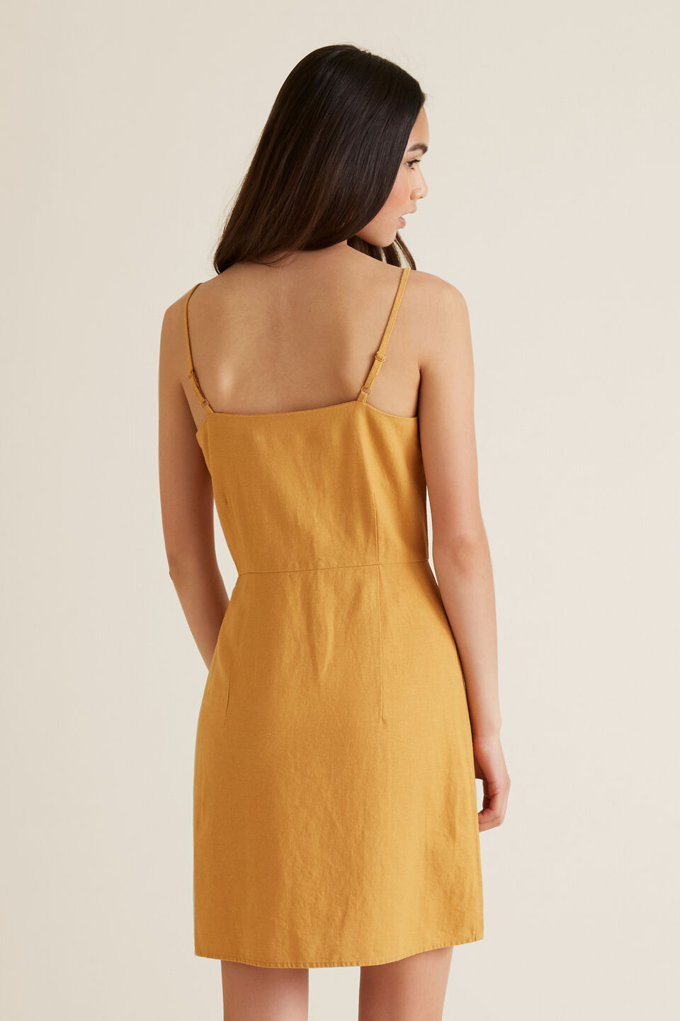 Linen Blend Dress  