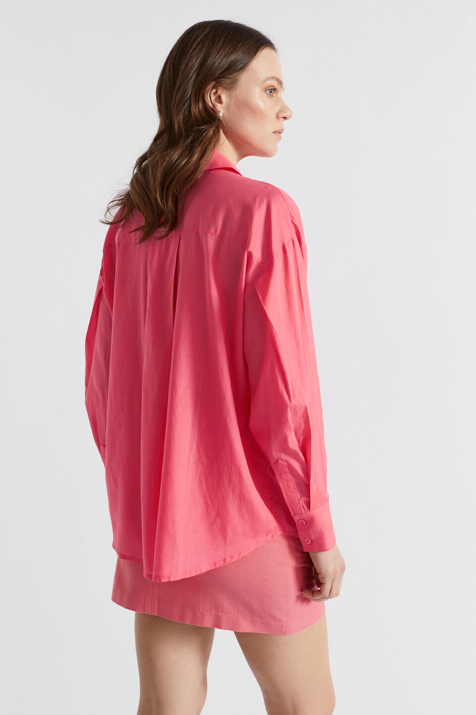 Voile Relaxed Shirt  Wild Berry