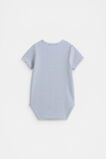 Core Rib Logo Bodysuit  Navy Stripe  hi-res