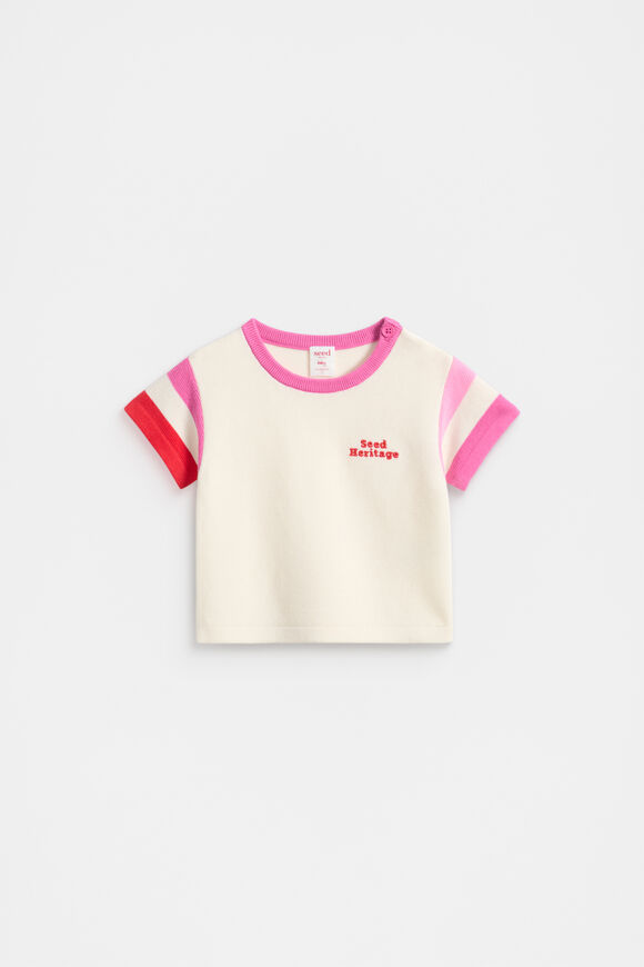 Logo Knit Tee  Vintage Cream  hi-res